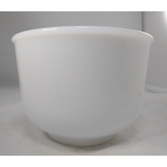 VTG GLASSBAKE MADE for SUNBEAM 6.5" WHITE GLASS MIXING BOWL # 13 - Picture 8 of 16